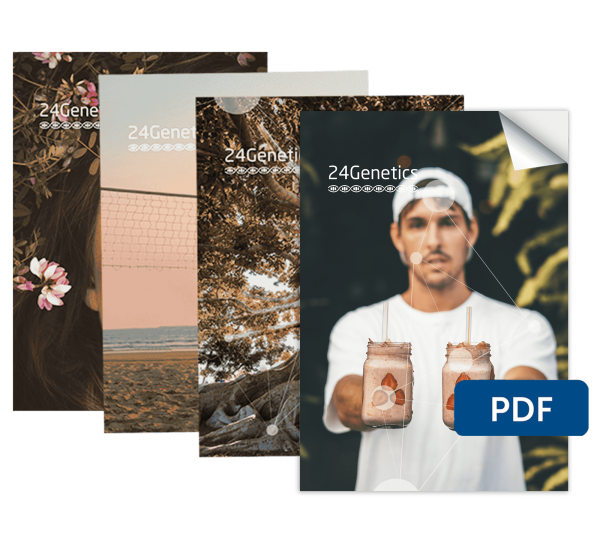 Abstammung + Sport + Nutrigenetik + Hautbericht mit ROHDATEN